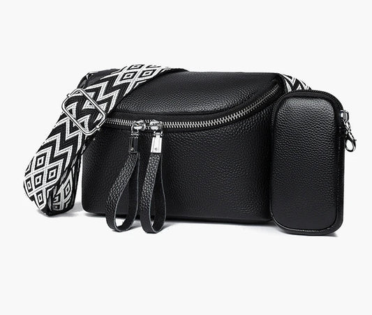 Nina | Refined Leather Shoulder Bag