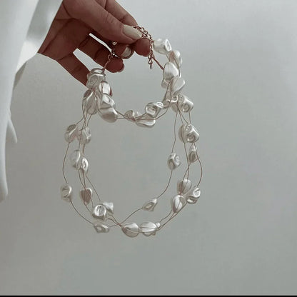 Luminous Pearl Necklace & Bracelet Set