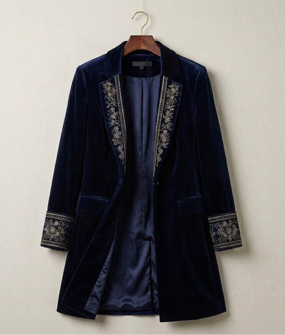 Elise™ | Velvet Statement Blazer