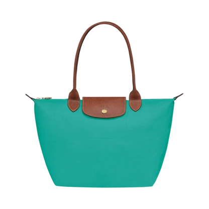 Le Pliage Tote Large, Turquoise
