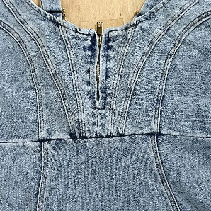 Grace | Aurora | Denim Dress with Adjustable Straps