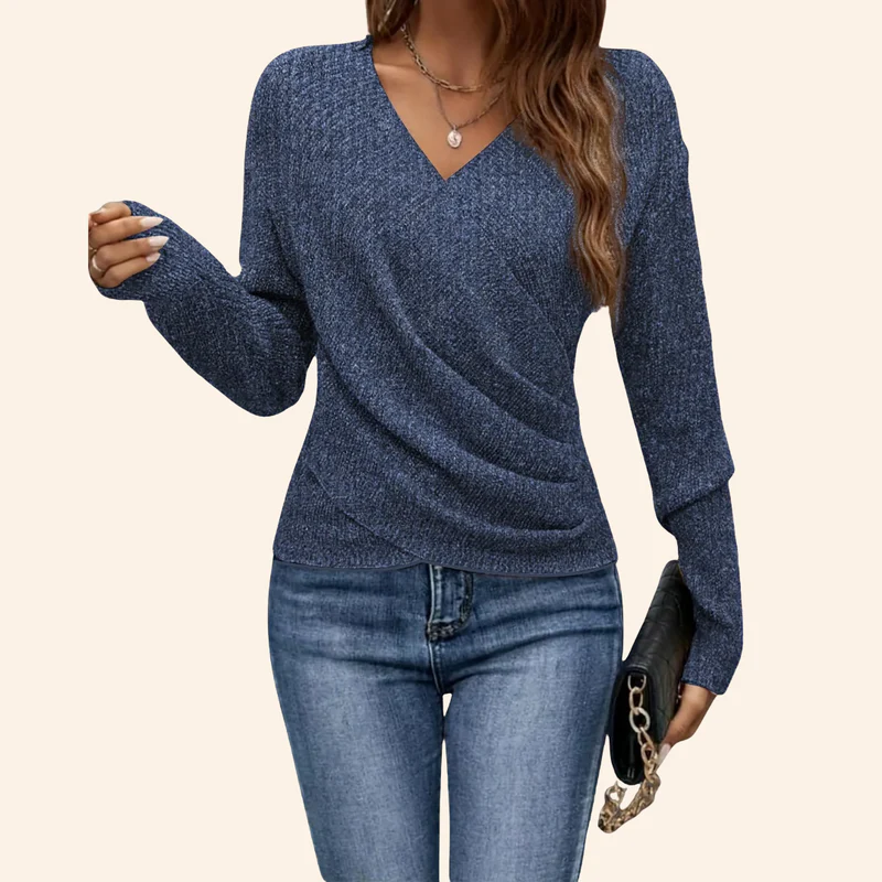 Britt | Elegant V-Neck Sweater
