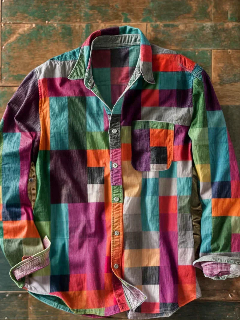 The Russel™ — Patchwork Statement Shirt