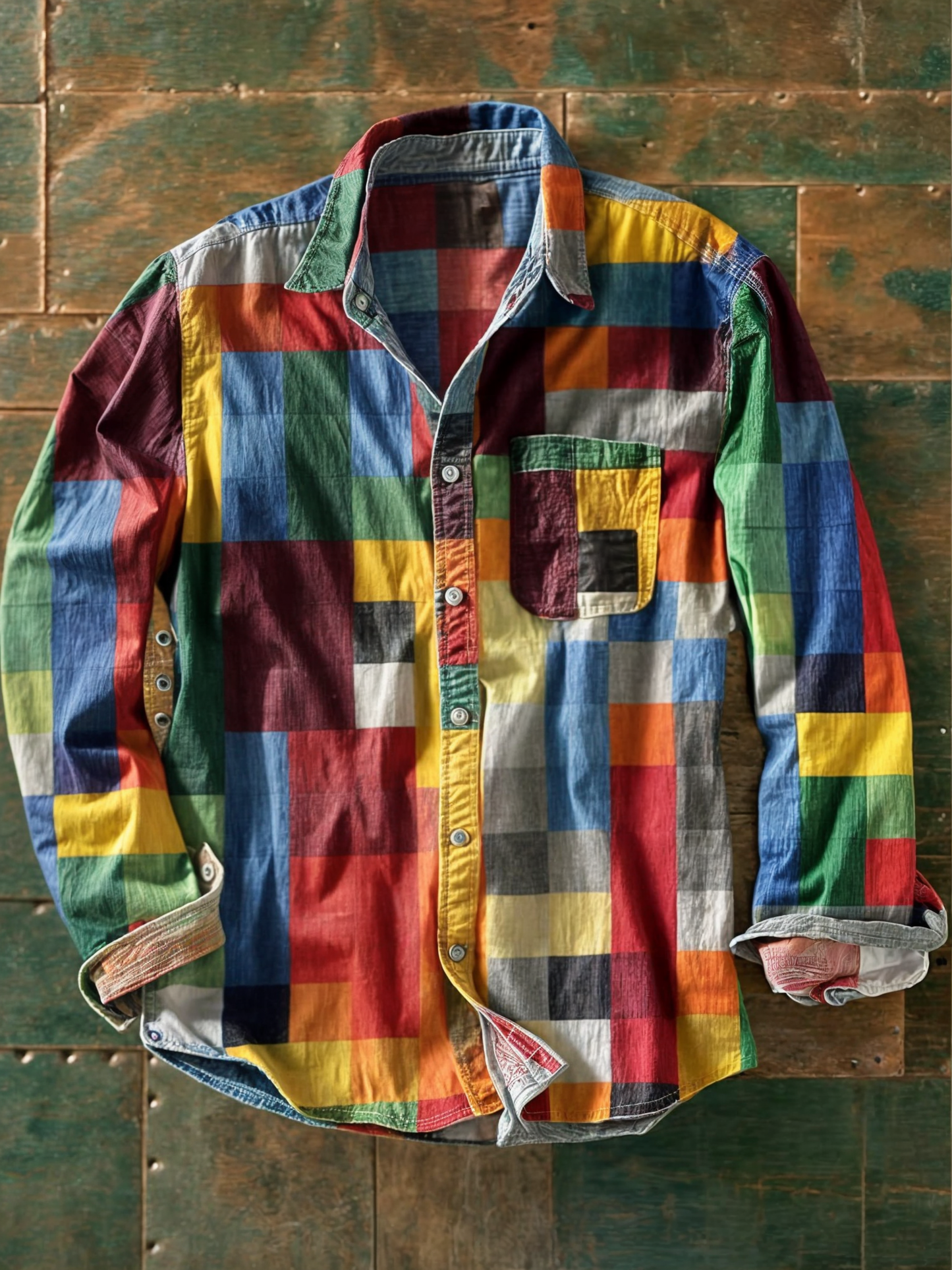The Russel™ — Patchwork Statement Shirt