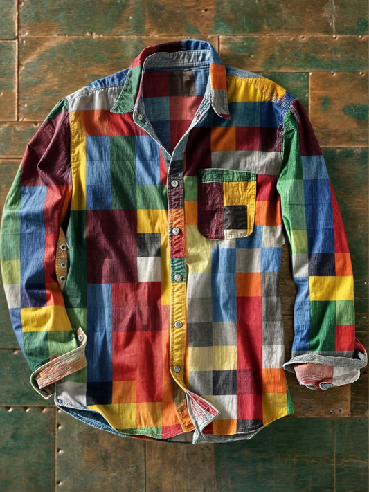 The Russel™ — Patchwork Statement Shirt