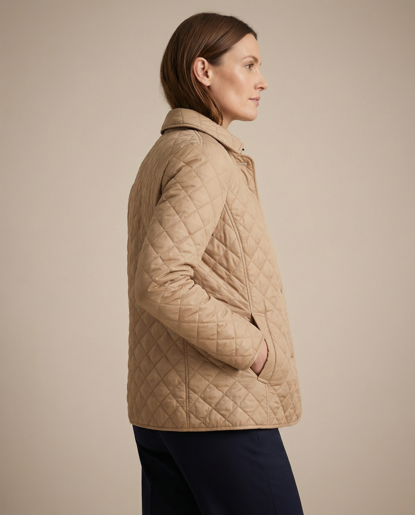 Quilted Button Up Jacket