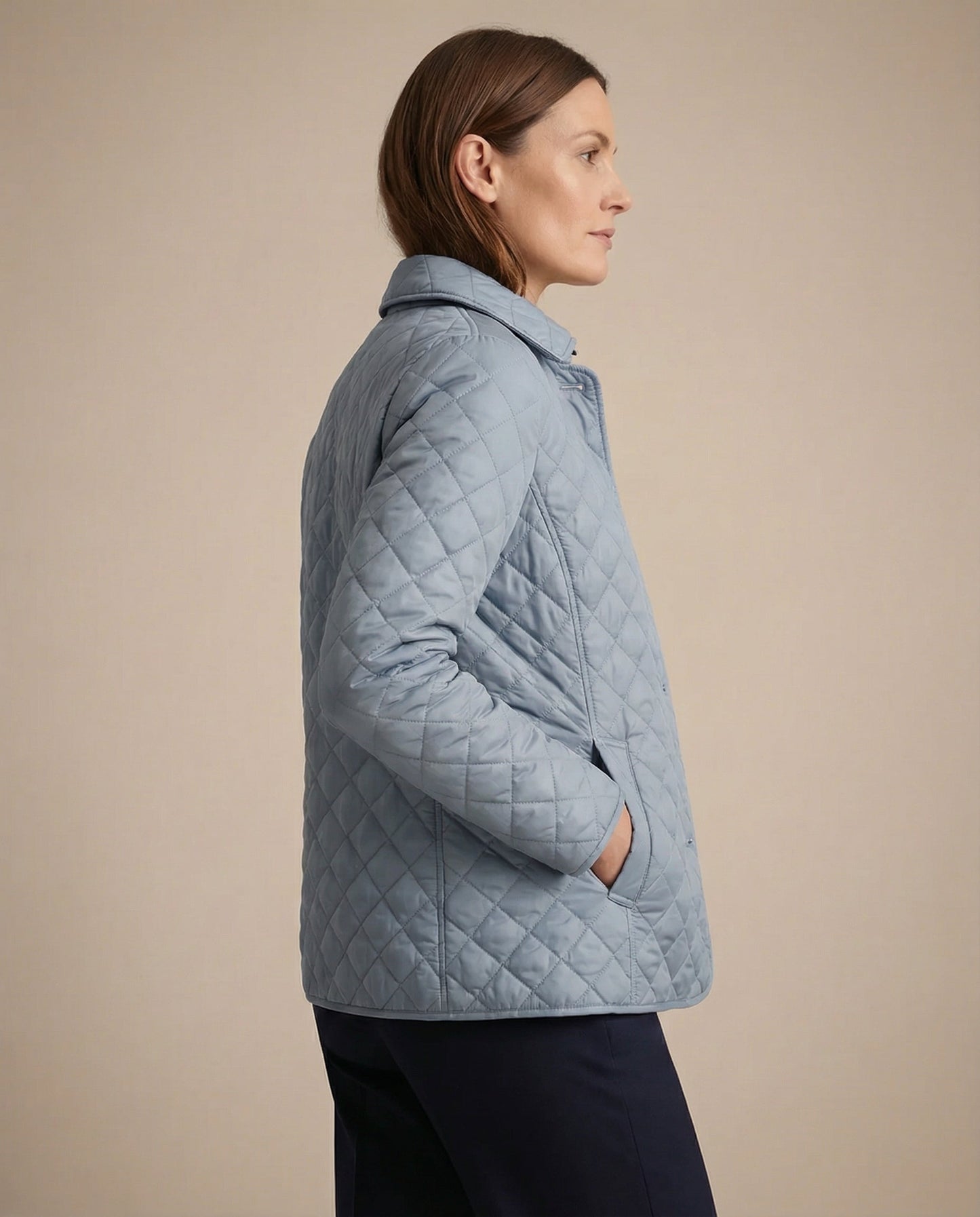 Quilted Button Up Jacket