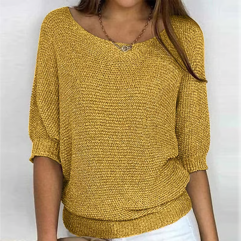 Kyla | Light Summer Sweater with 3/4 Sleeves – Comfort & Casual Elegance