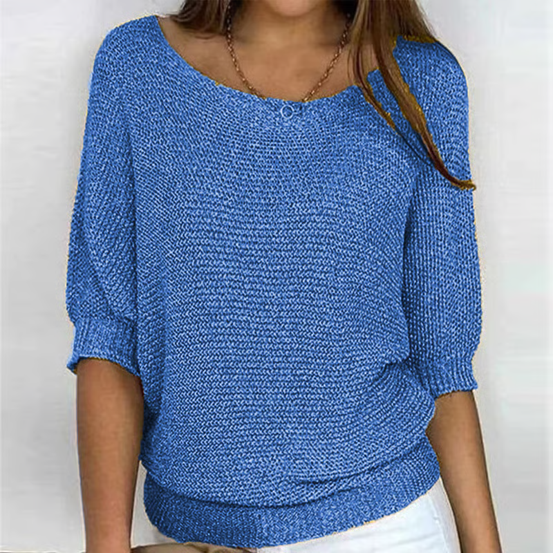 Kyla | Light Summer Sweater with 3/4 Sleeves – Comfort & Casual Elegance