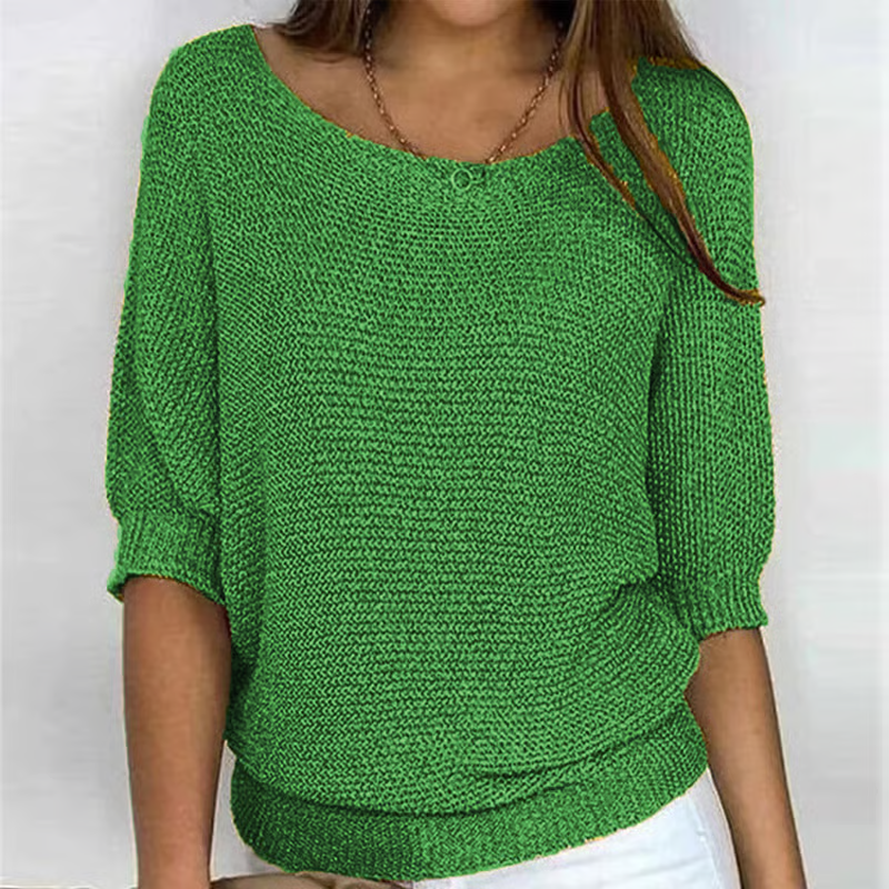 Kyla | Light Summer Sweater with 3/4 Sleeves – Comfort & Casual Elegance