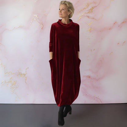 Leona™ | Soft Velvet Maxi Dress