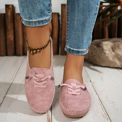 Sarah | Slip On Lace Up Loafers with Style