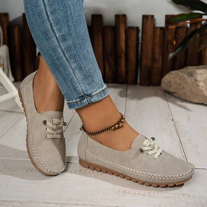 Sarah | Slip On Lace Up Loafers with Style