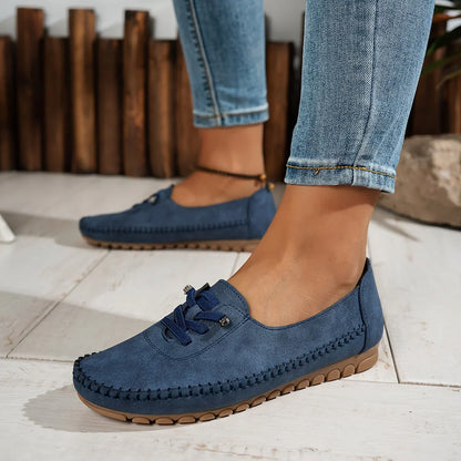 Sarah | Slip On Lace Up Loafers with Style